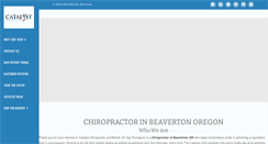 Desktop Screenshot of catalystchiroandrehab.com
